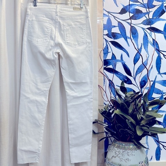 Women’s White Adriano Goldschmied Distressed Farrah Skinny Ankle Jeans Size 28 - Picture 5 of 10